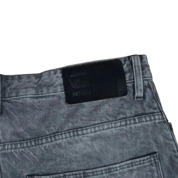 G-Star Raw Arc 3d Slim Cuffed Jeans Shorts Faded Gray 100% Cotton Men’s Sz 36 - Picture 6 of 10